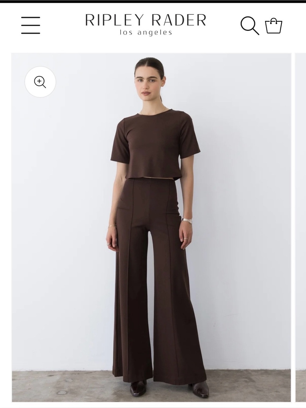 Ripley Rader Black High-Waist Wide-Leg Pants